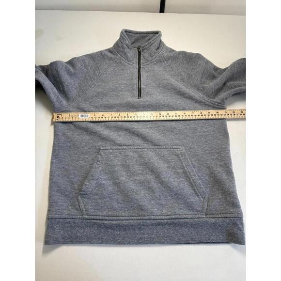 Flint and Tinder 10-Year Quarter Zip Sweatshirt Small Light Gray Pullover - Picture 4 of 5